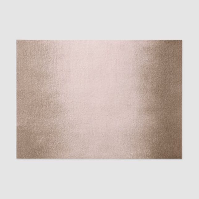 Papel De Seda Oro Rosa Bronce Metálico Skinny Copper Silk (Anverso)
