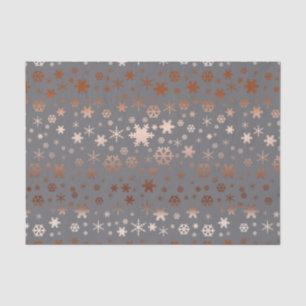 Papel De Seda Oro subió modelo elegante del copo de nieve del