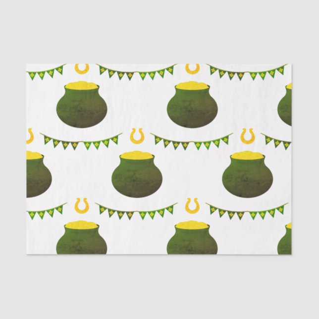 Papel De Seda Oro y herradura (Anverso)