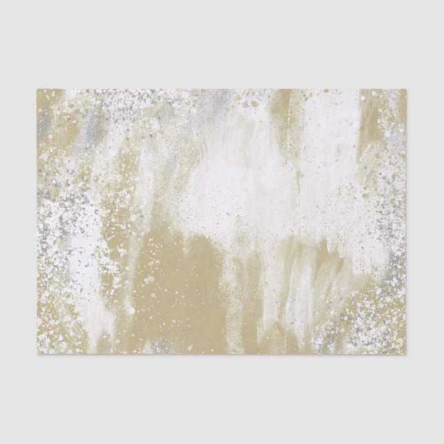 Papel De Seda Oro y plata patadas (Anverso)