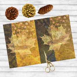 Papel De Seda Oro y sueño azul otoño deja colonia