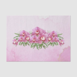 Papel De Seda Orquídea Rosa bonito
