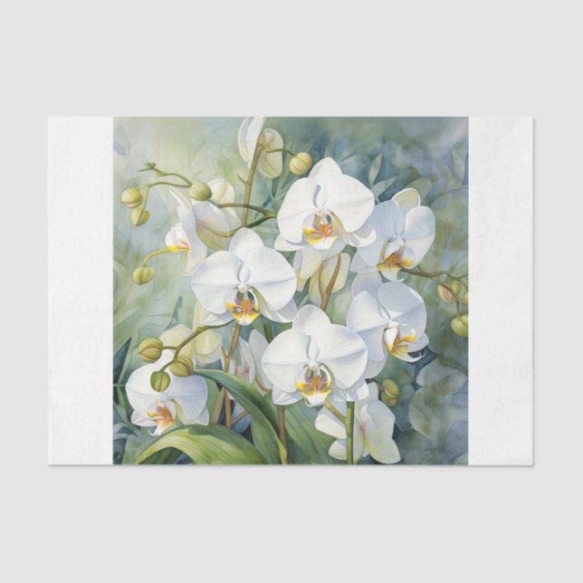 Papel De Seda Orquídeas (Anverso)