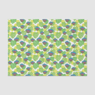 Papel De Seda Oscar el Grouch   Patrón tropical