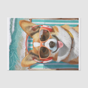 Papel De Seda Oscar hace la Riviera, Corgi Amando la Vida
