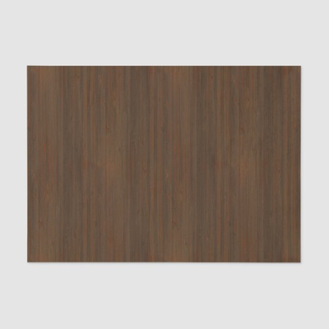 Papel De Seda Oscuro Walnut Brown Bamboo Madera Grain Look (Anverso)