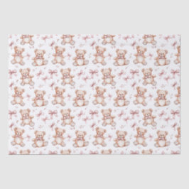 Papel De Seda Oso de peluche y ducha para bebés