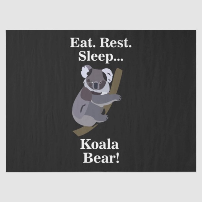 Papel De Seda Oso Koala Divertido (Anverso)