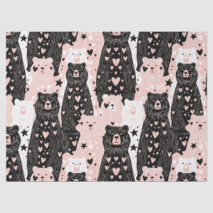 Papel De Seda Oso Lindo - Suave Bosque Pastel (5)