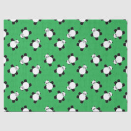 Papel De Seda Oso panda tendido sobre la hierba