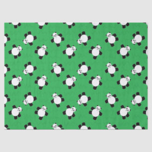 Papel De Seda Oso panda tendido sobre la hierba