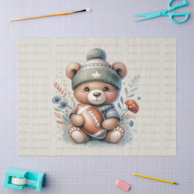 Papel De Seda Oso Personalizado lindo (Artesanía)