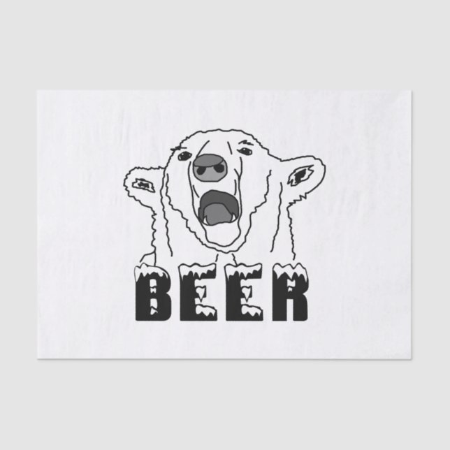 Papel De Seda Oso polar (Anverso)