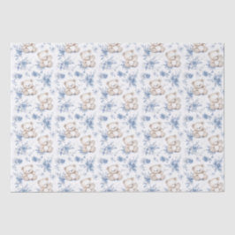 Papel De Seda Oso y ducha para bebés