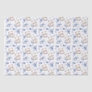 Papel De Seda Oso y ducha para bebés