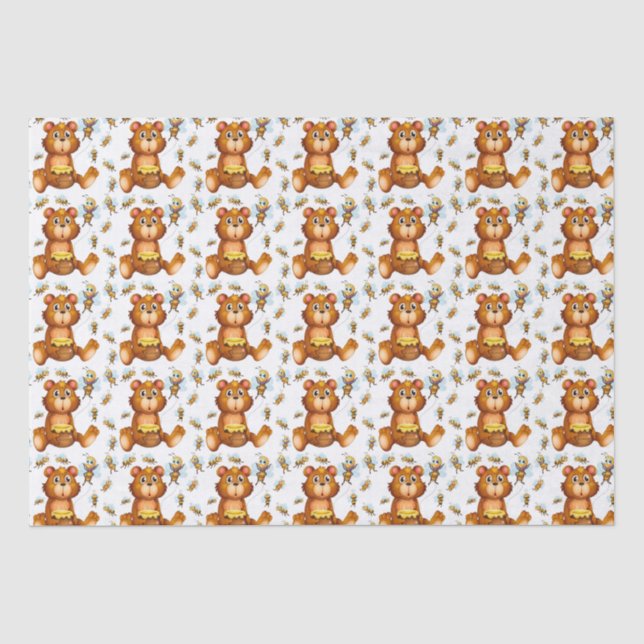 Papel De Seda Osos de Miel (Anverso)