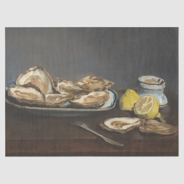 Papel De Seda Ostras (de Edouard Manet) (Anverso)
