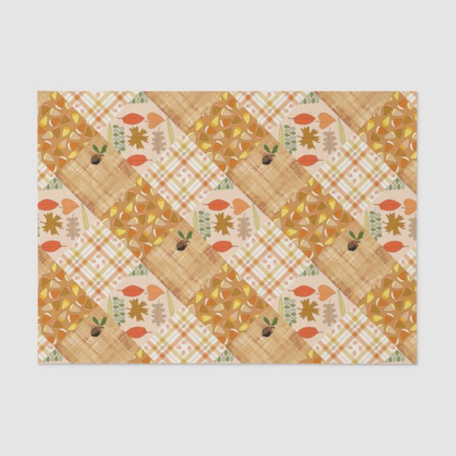 Papel De Seda Otoño 4 esquinas 1 Diseño (Anverso)