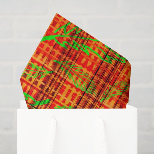 Papel De Seda Otoño Brillante Fallen Deja Placa (Bolsa de regalo)