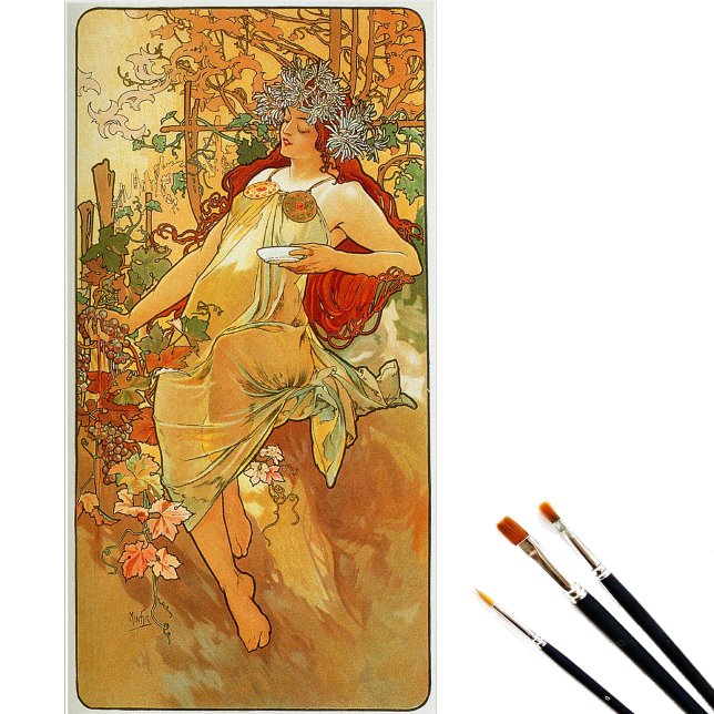 Papel de seda Otoño de Alphonse Mucha (Subido por el creador)