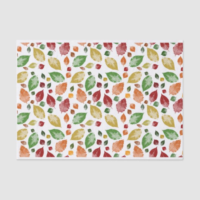 Papel De Seda Otoño deja un colorido rutio (Anverso)
