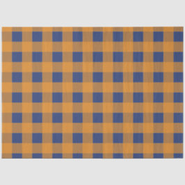 Papel De Seda Otoño Naranja Otoño Patrón de masa azul