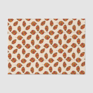 Papel De Seda Otoño Rojo deja patrón de hoja gráfica