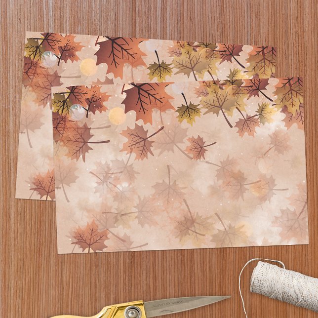 Papel De Seda Otoño Saltos Marrones (Subido por el creador)