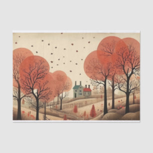 Papel De Seda Otoño sinuoso victoriano