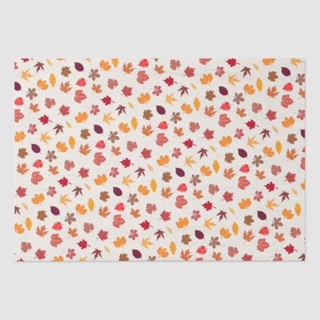 Papel De Seda Otoño Vibes Fall Leaves (Anverso)