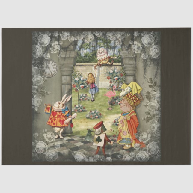 Papel De Seda Otra Alicia en el diseño de la serie de las maravi (Anverso)