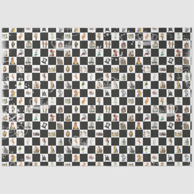 Papel De Seda Otro diseño de la serie Alice in Wonderland 39 (Anverso)