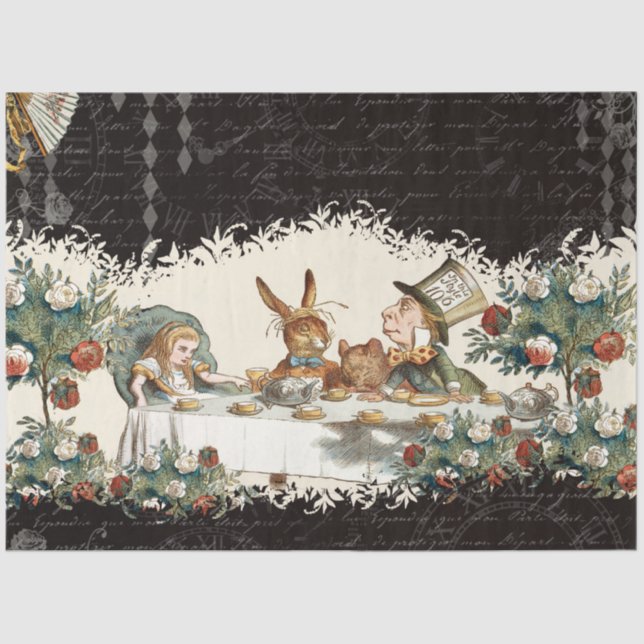 Papel De Seda Otro diseño de la serie Alice in Wonderland 53 (Anverso)