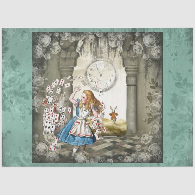 Papel De Seda Otro diseño de la serie Alice in Wonderland 59 (Anverso)