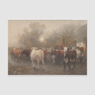 Papel De Seda Otto Bache   Las vacas son expulsadas del granero