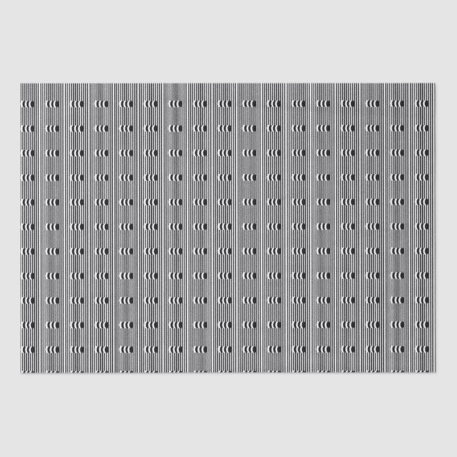 Papel De Seda Ovals de la nieve de Ebony (Anverso)