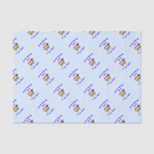 Papel De Seda Oveja arcoiris de la familia