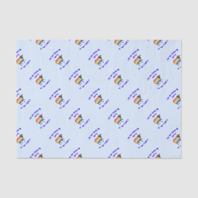 Papel De Seda Oveja arcoiris de la familia (Anverso)