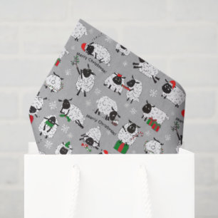 Papel De Seda Oveja de Navidades festivos