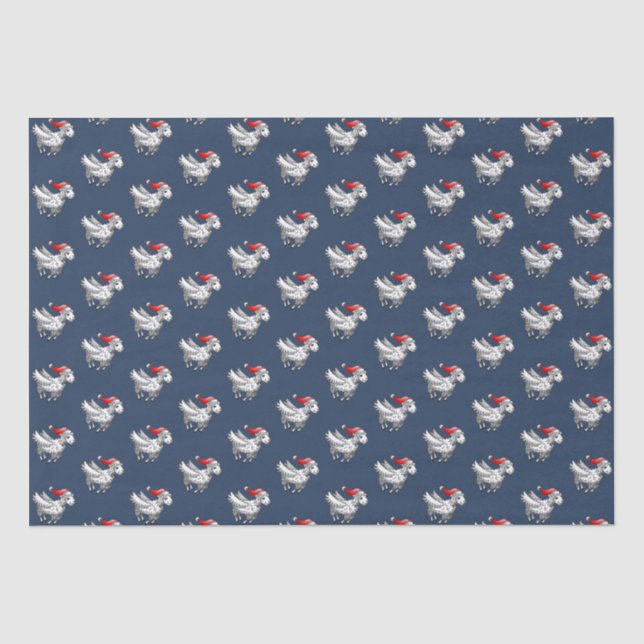 Papel De Seda Ovejas de Navidad (Anverso)