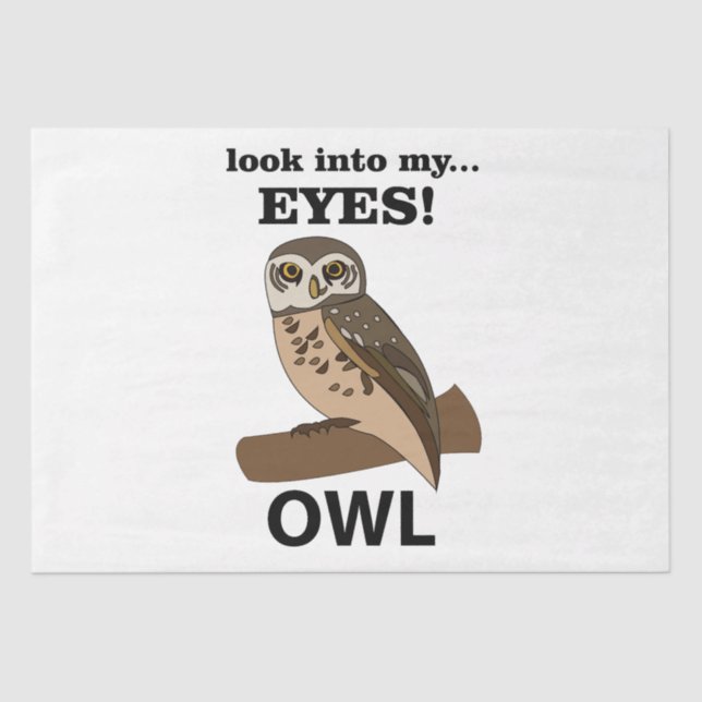 Papel De Seda Owl Look In My Eyes Owl (Anverso)