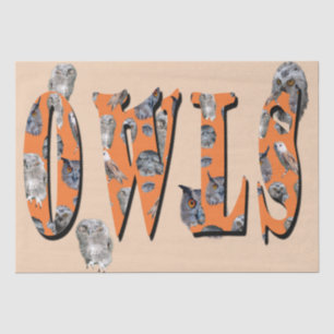 Papel De Seda Owls Es El Nombre,