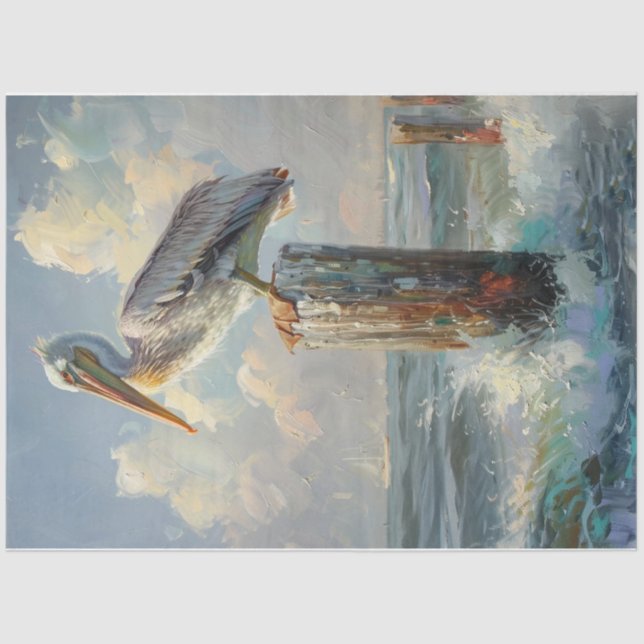 Papel De Seda pacífico Pelican (Anverso)