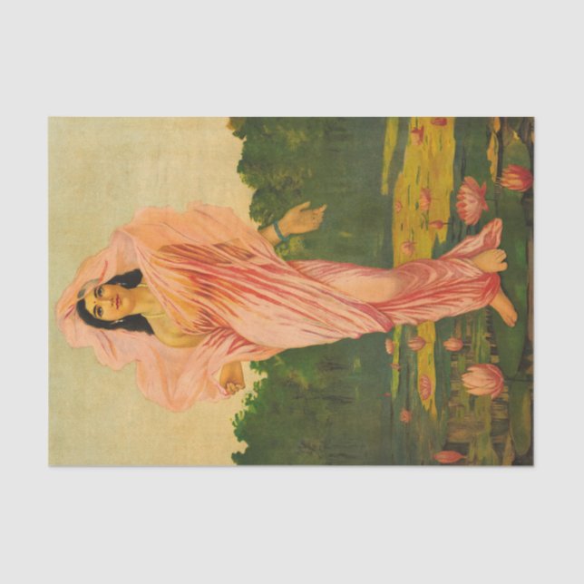 Papel De Seda Padmini by Raja Ravi Varma (Anverso)