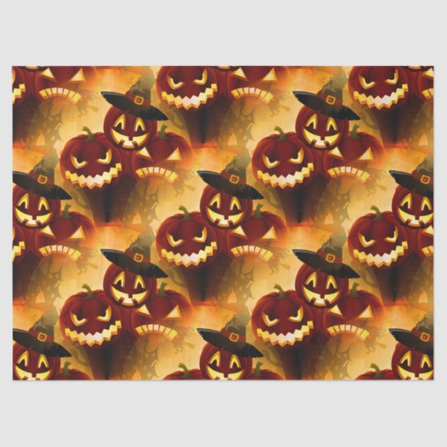 Papel De Seda Padrão de Halloween (Anverso)
