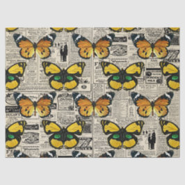 Papel De Seda Página Catálogo de vintage y Decoupage de mariposa