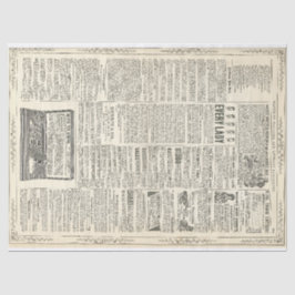 Papel De Seda Página de anuncio del vintage