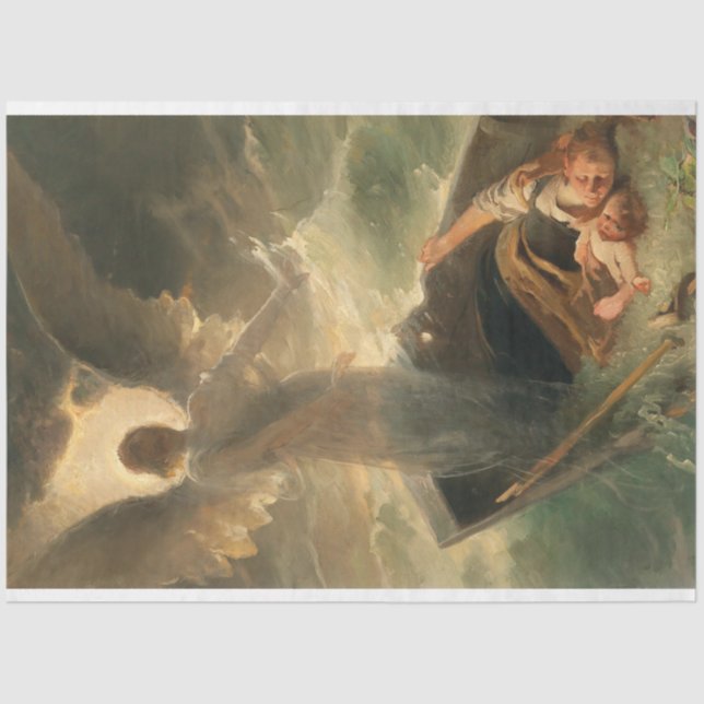 Papel De Seda Página de arte Guardian Angel (Anverso)