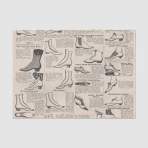 Papel De Seda Página de catálogo de zapatos antiguos para damas