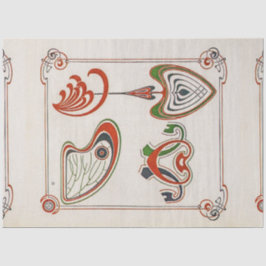 Papel De Seda Página de Combinaciones Ornementales de Mucha